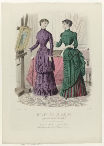 Revue de la Mode, Gazette de la Famille, Sunday 19 November 1882, 11th year, No. 568: Outfits of Mme Delannoy (...)