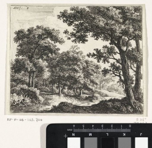 Figures with a Dog by a Stream
