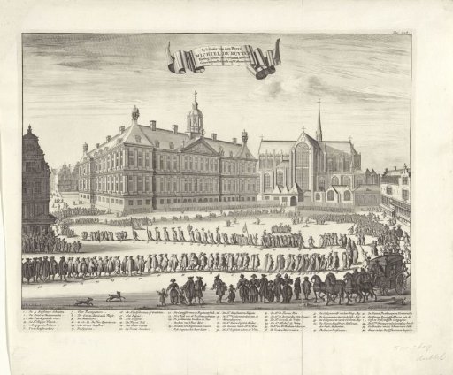 Funeral procession of Michiel Adriaenszoon de Ruyter, 1677