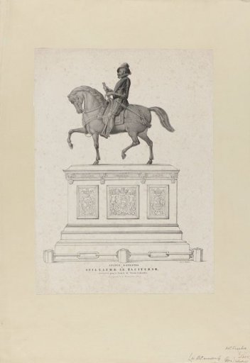 Ruiterstandbeeld van Willem I, prins van Oranje, op het Noordeinde te Den Haag