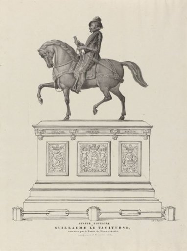 Ruiterstandbeeld van Willem I, prins van Oranje, op het Noordeinde te Den Haag