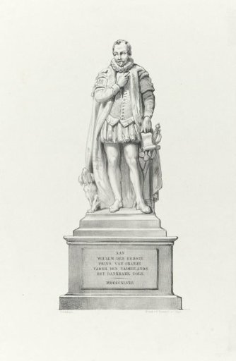 Standbeeld van Willem I, prins van Oranje, op het Plein te Den Haag
