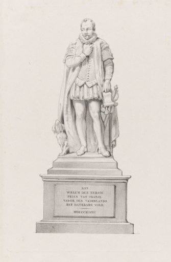 Standbeeld van Willem I, prins van Oranje, op het Plein te Den Haag