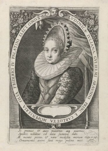 Portrait of Louise Juliana, Princess of Orange