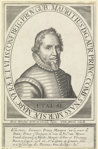 Portrait of Maurice, Prince of Orange, at the age of 41