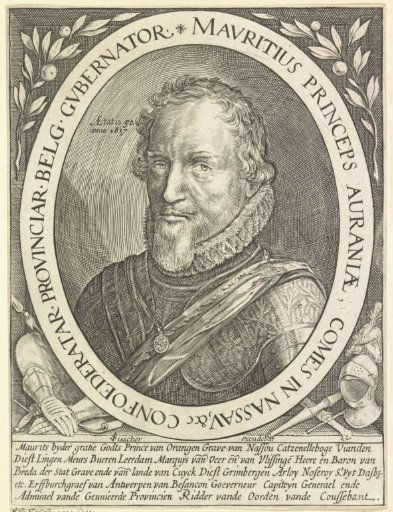 Portrait of Maurice, Prince of Orange, at the age of 50