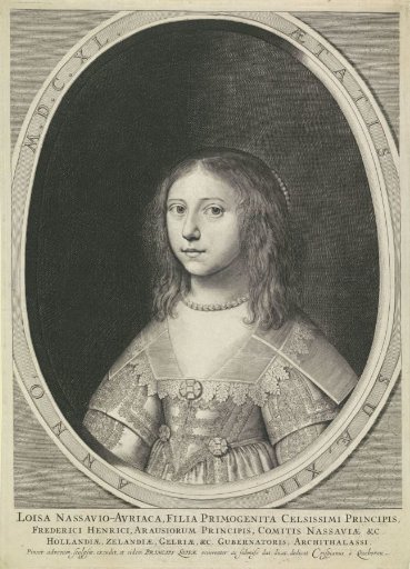 Portrait of Louise Henriette, Princess of Orange, at the age of twelve