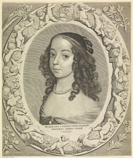 Portrait of Albertine Agnes, Princess of Orange