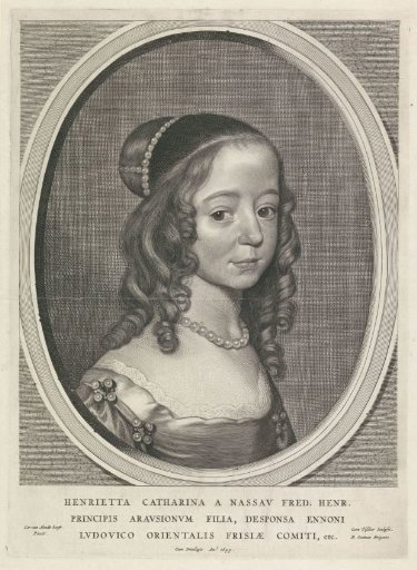 Portrait of Henriëtte Catharina, Princess of Orange