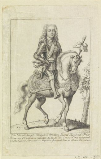 Ruiterportret van Willem IV, prins van Oranje-Nassau