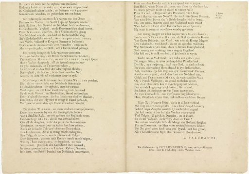 Text accompanying the genealogy of the House of Orange-Nassau