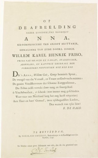 Text accompanying the portrait of Anna of Hanover
