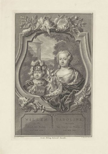 Portrait of William V, Prince of Orange-Nassau, and Carolina, Princess of Orange-Nassau