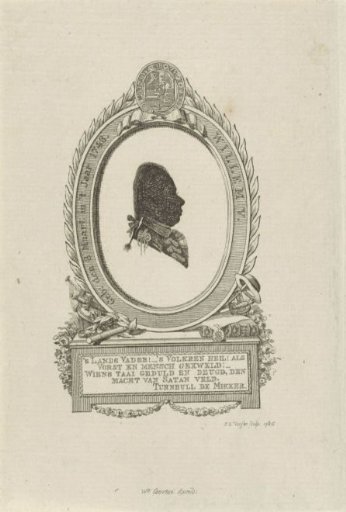 Silhouette Portrait of William V, Prince of Orange-Nassau