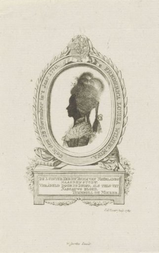 Silhouette portrait of Louise, Princess of Orange-Nassau