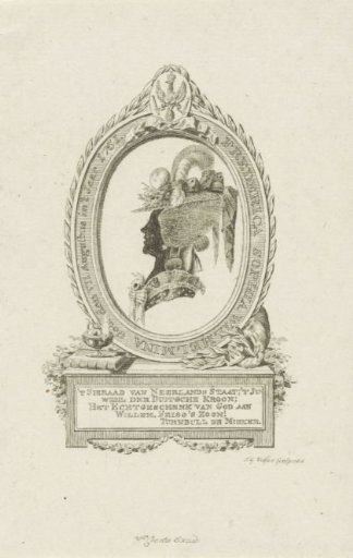Silhouette portrait of Wilhelmina of Prussia