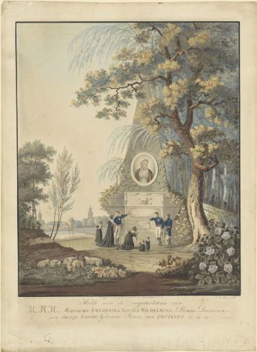 Allegorical Monument for Wilhelmina of Prussia, 1820