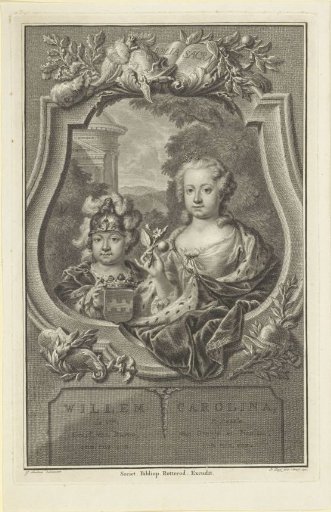 Portrait of William V, Prince of Orange-Nassau, and Carolina, Princess of Orange-Nassau