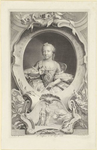Portrait of Carolina, Princess of Orange-Nassau
