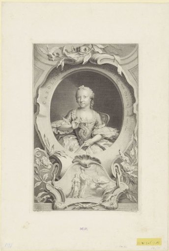 Portrait of Carolina, Princess of Orange-Nassau