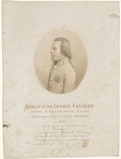 Portrait of Prince William George Frederick of Orange-Nassau