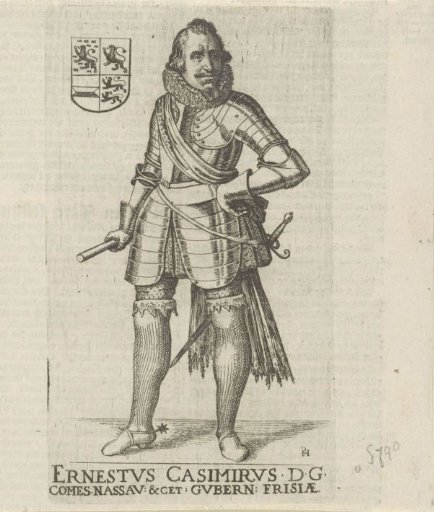 Portrait of Ernst Casimir, Count of Nassau-Dietz