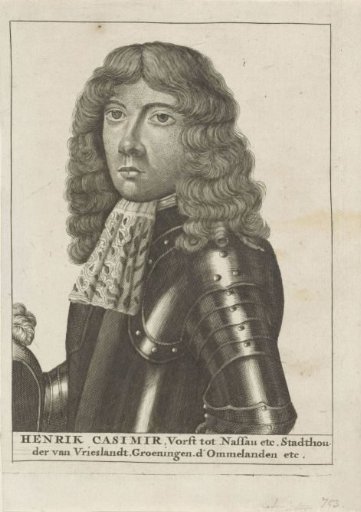 Portrait of Hendrik Casimir II, Count of Nassau-Dietz