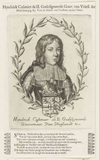 Portrait of Hendrik Casimir II, Count of Nassau-Dietz