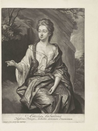 Portrait of Henriëtte Amalia of Anhalt-Dessau