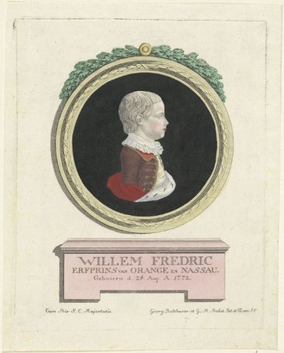 Portrait of Willem I Frederik, King of the Netherlands