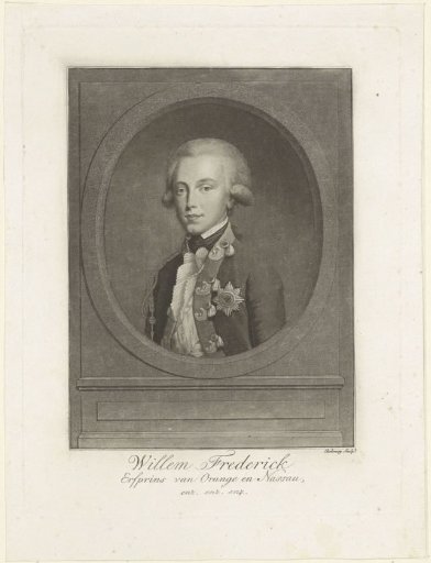 Portrait of Willem I Frederik, King of the Netherlands