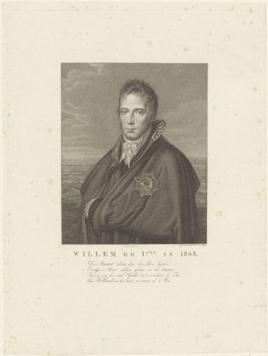 Portrait of Willem I Frederik, King of the Netherlands
