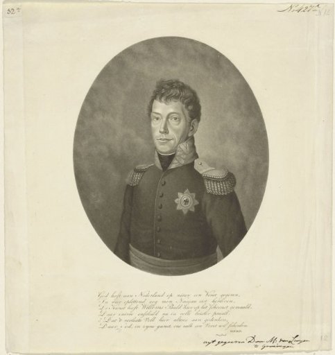 Portrait of Willem I Frederik, King of the Netherlands