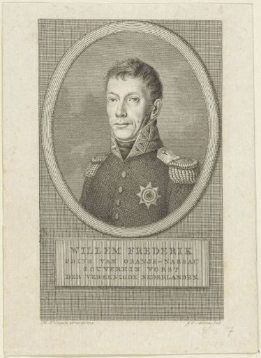 Portrait of Willem I Frederik, King of the Netherlands