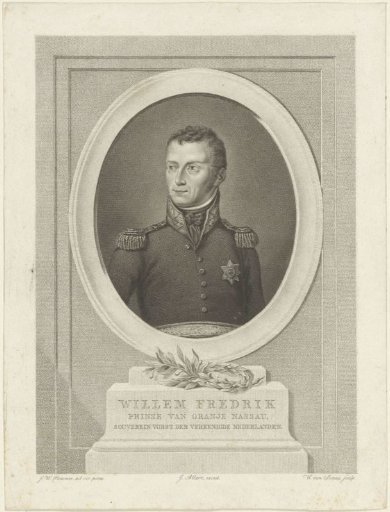 Portrait of Willem I Frederik, King of the Netherlands