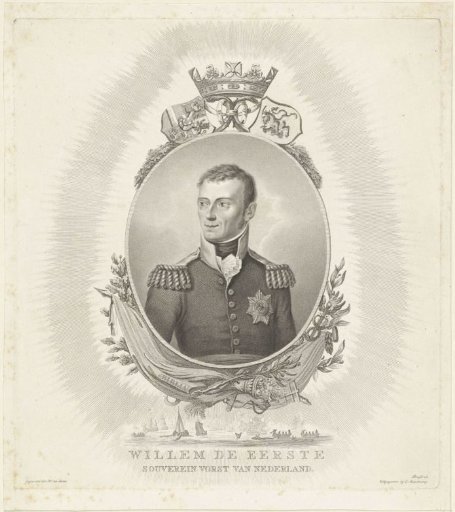 Portrait of Willem I Frederik, King of the Netherlands