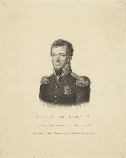 Portrait of Willem I Frederik, King of the Netherlands