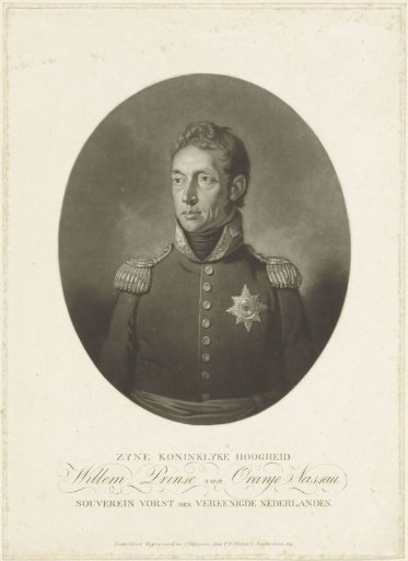 Portrait of Willem I Frederik, King of the Netherlands