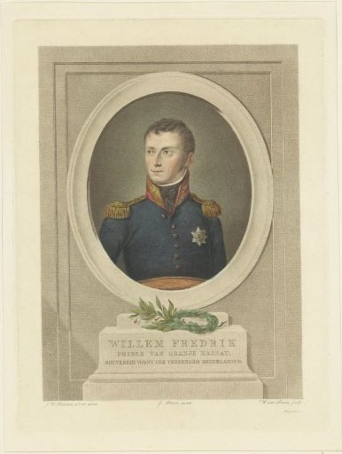Portrait of Willem I Frederik, King of the Netherlands