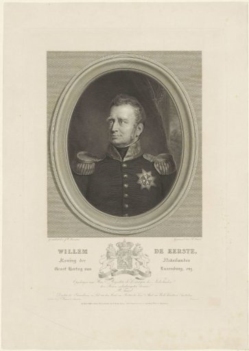 Portrait of Willem I Frederik, King of the Netherlands