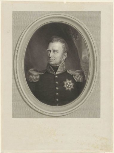 Portrait of Willem I Frederik, King of the Netherlands