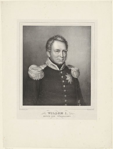 Portrait of Willem I Frederik, King of the Netherlands