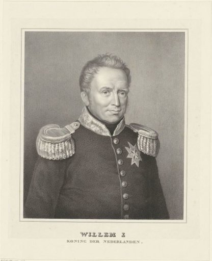 Portrait of Willem I Frederik, King of the Netherlands