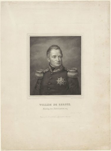 Portrait of Willem I Frederik, King of the Netherlands