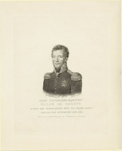 Portrait of Willem I Frederik, King of the Netherlands