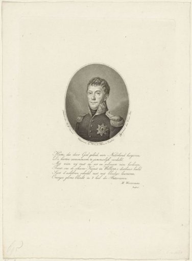 Portrait of Willem I Frederik, King of the Netherlands