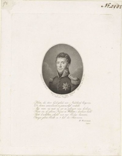 Portrait of Willem I Frederik, King of the Netherlands