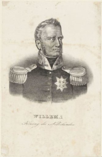 Portrait of Willem I Frederik, King of the Netherlands