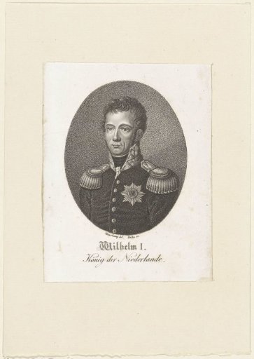 Portrait of Willem I Frederik, King of the Netherlands