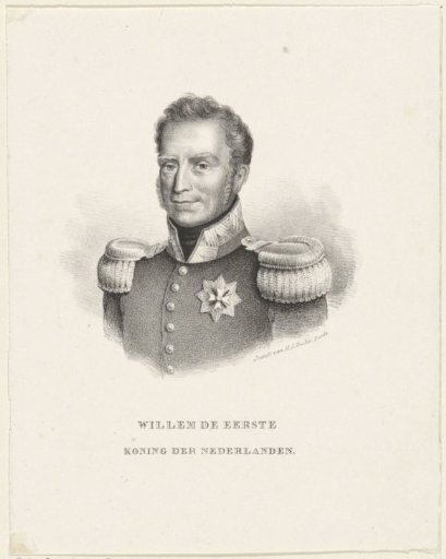 Portrait of Willem I Frederik, King of the Netherlands